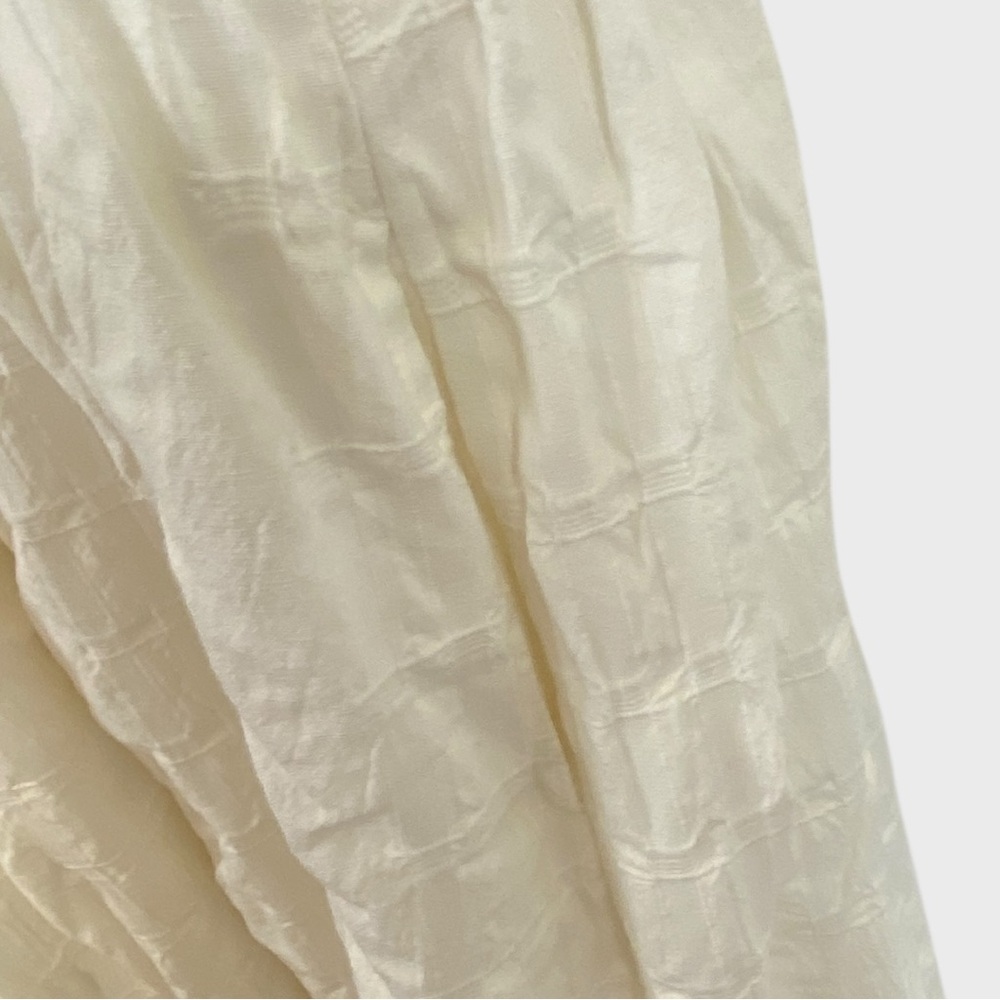 Free People NEW Ivory Tie Back Cotton Ezra Midi Dress NWT Size 6 - Picture 11 of 14